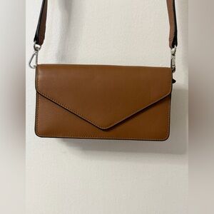 Leatherology leather envelope Tan Crossbody Bag NWOT
